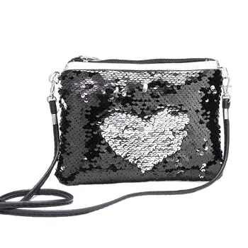

2019 New Women Glitter Sequin Small Handbag Makeup Bags Crossbody Shoulder Bag Coin Purse