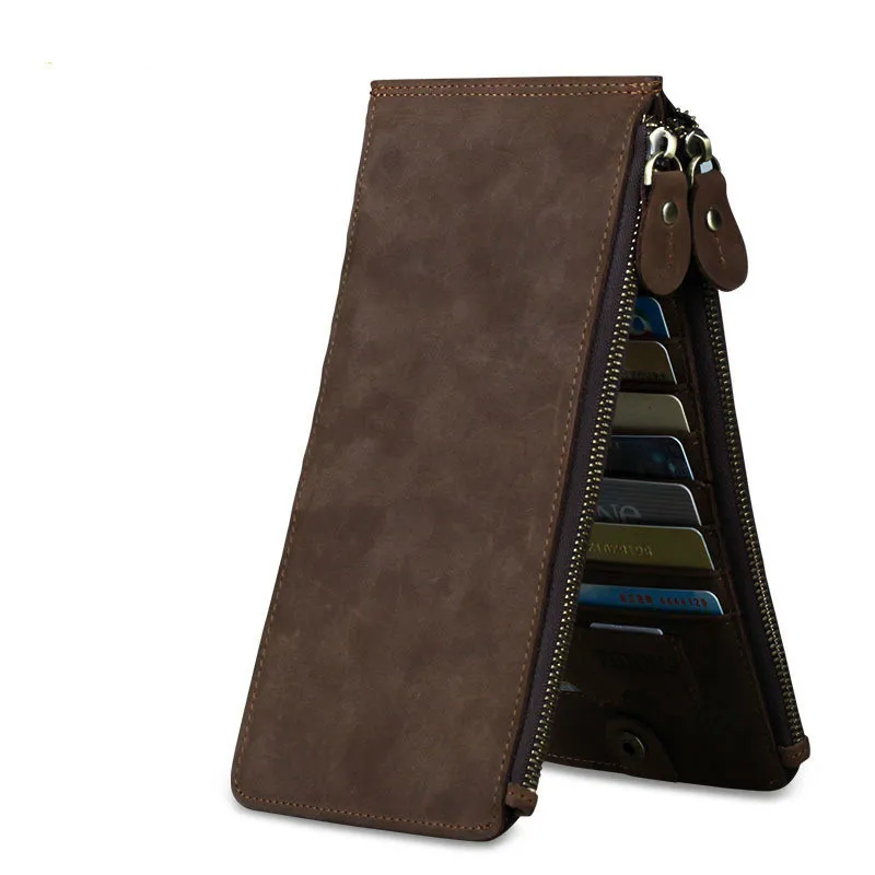 

Vintage Genuine Leather Men Credit-card Holders Male Cowhide Multifunction Card Wallet With 18 Slots PR564051
