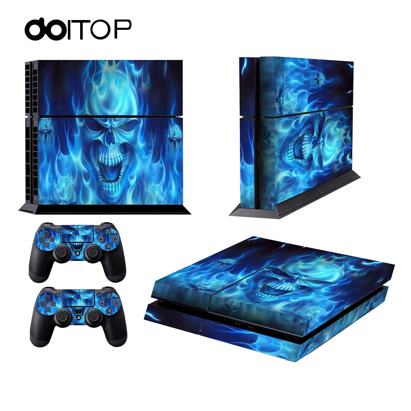 DOITOP для PS4 тонкая наклейка Sony Playstation 4 консоль + 2 контроллера S цветная