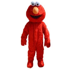 Костюмы для косплея Улица Сезам голубой печенье маскарадный костюм монстра дешевые эльмо талисман взрослый персонаж костюм нарядное платье