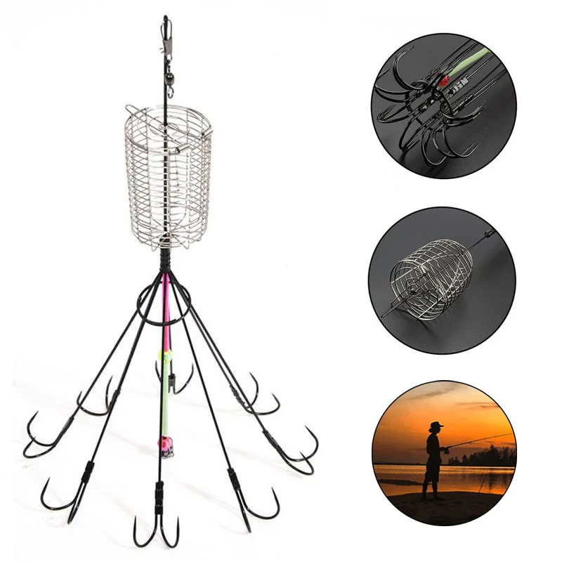 

2019 Octopus Umbrella Shape Fish Hooks Fishing Accessories for Outdoor Supplies ALS88