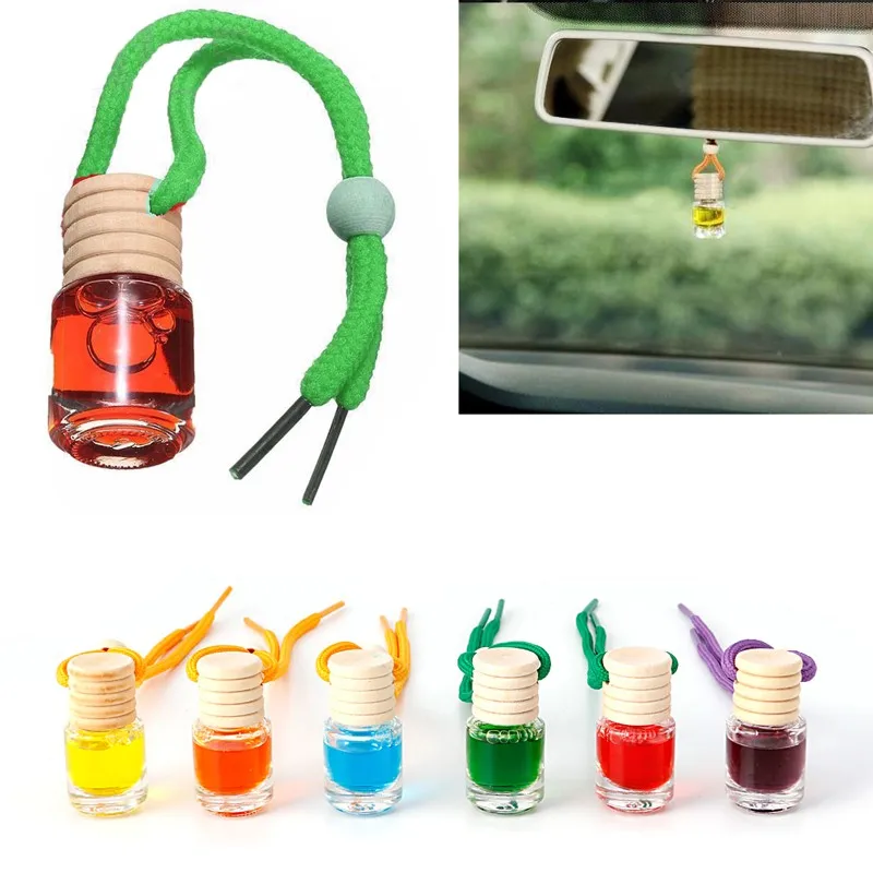 Glass Bottle Car Vehicle Aroma Oil Air Freshener Diffuser Essential Fragrance