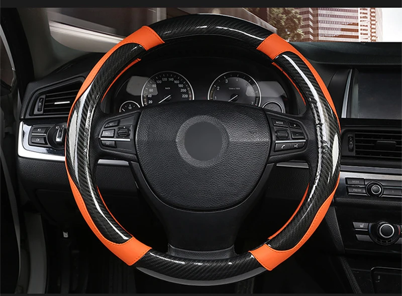 7 Цветов Авто Руль крышка Volant Нескользящая искусственная кожа оплетка на руль Funda Volante для 37 38 см