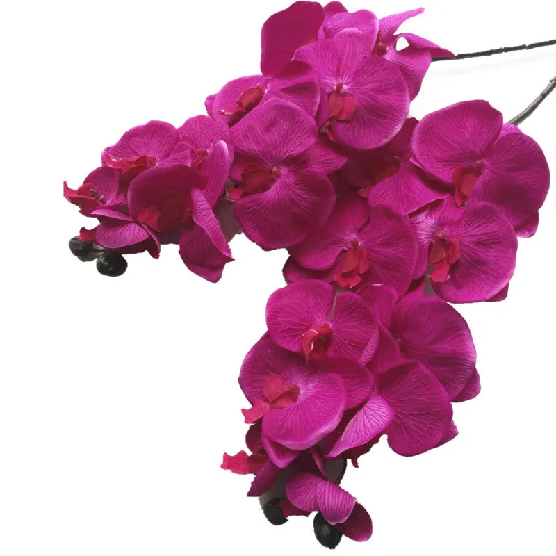 6 шт Мотылек орхидеи фаленопсис; бабочки; орхидеи “Цветок” с крупными Размеры головки 6 цветов для свадьбы декоративные искусственные цветы