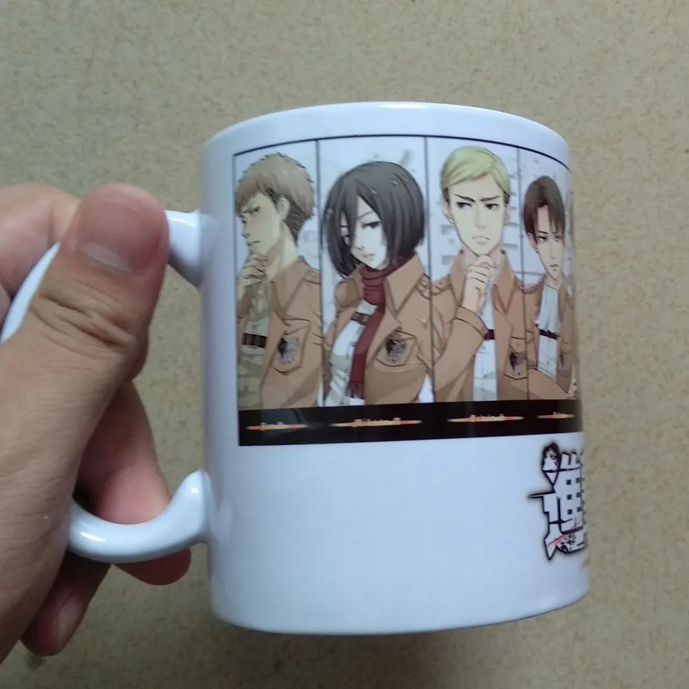 Молоко чай кофе кружка, керамическая кружка с атакой на Титанов печати Levi tea m членов