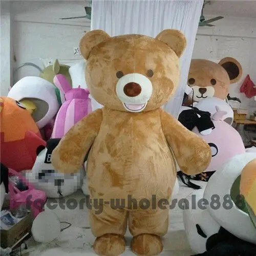 Brown Bear Mascot Costume Cosplay Party Game Dress Outfits Clothing Advertising Carnival Halloween Xmas Easter Festival Adults