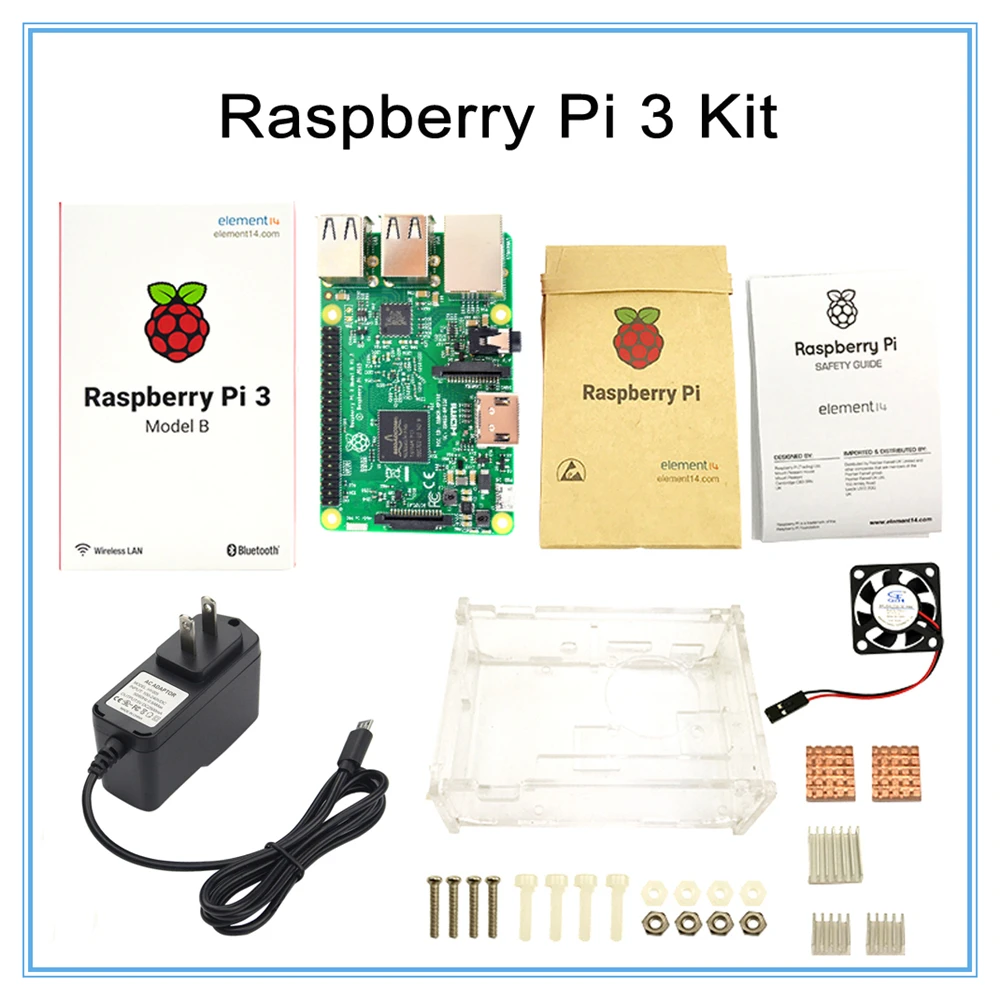Prix pour Raspberry Pi 3 Modèle B Conseil + Framboise Ip3 Cas + Plug Power (UE et US) + Chaleur éviers Prix pour Raspberry Pi 3 Modèle B Conseil + Framboise Ip3 Cas + Plug Power (UE et US) + Chaleur éviers