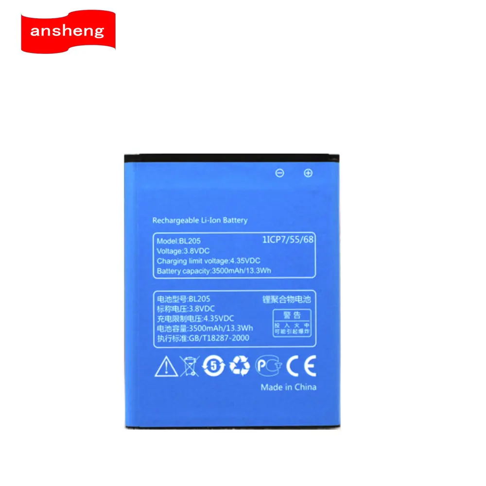 

High Quality 3500mAh BL205 battery for Lenovo P770 P770i Cellphone