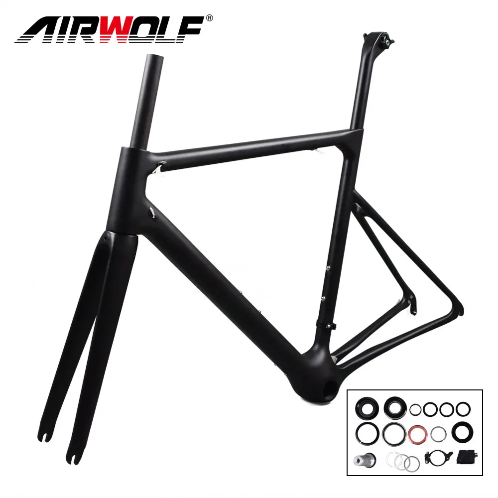 

2018 New Carbon Bike Frame Ultralight only 766g Toray T1100 carbon road frame with BB86 V-brake monocoque Chinese carbon frame