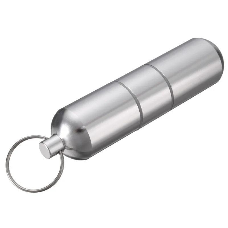 

Portable Mini Cigarette Case Aluminum alloy Cigarette Case With Keychain Storage Boxes/Bins For Cigarette Drug Pills