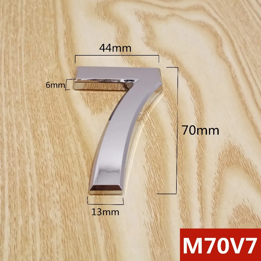 M70V亮银70mm塑料门牌=选项7