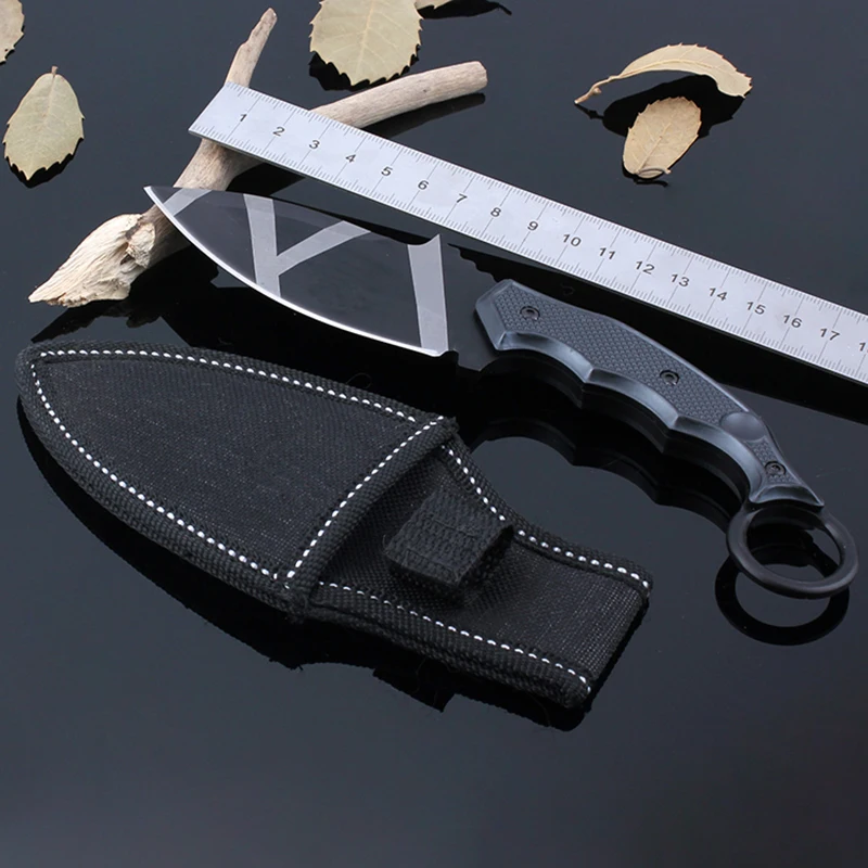

CHACHEKA Outdoor Portable Survival Knives with Nylon Scabbard Fixed Blade Hunting Camping Knife EDC Tools Fruit Cutter