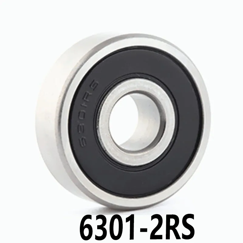 2 unids/lote 6301 2RS de bolas de ranura profunda rodamientos 6301 ...