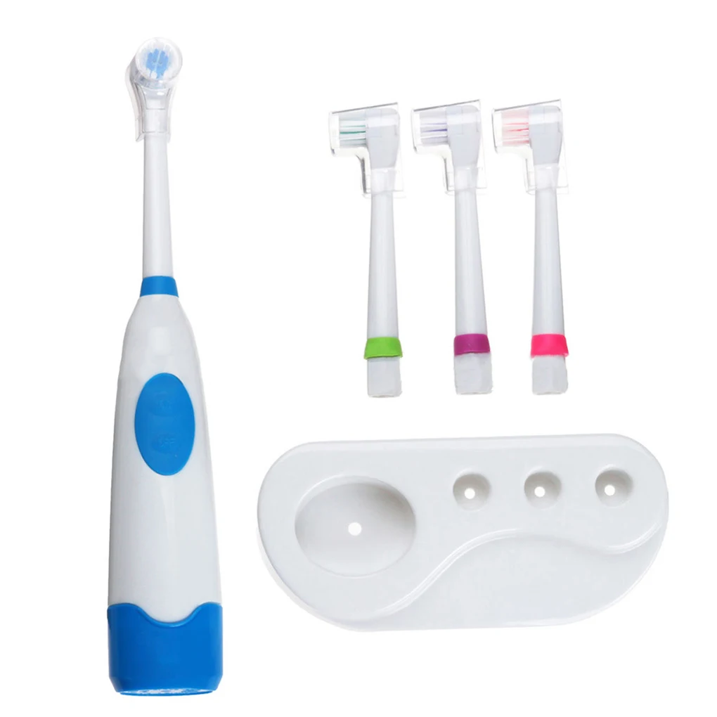 Brand New Baby Kids Toddler Electric Rotating Toothbrush With 4 Heads Oral Hygiene Tooth Brush For Baby Child Cares