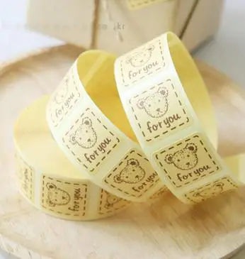

[4Y4A] 80pcs/roll DIY stickers for you stickers wrapped biscuits bags sealed stickers