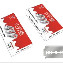 Облако 100 шт в партии Япония 6CR13 лезвие из нержавеющей стали с двойными краями безопасное лезвие бритвы, легко использовать хорошее качество LZS0107