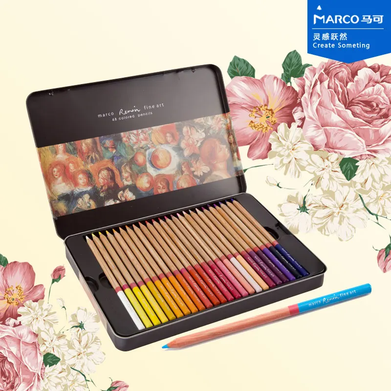 

Marco Renoir Fine Art colored pencils for drawing 36 24 72 48colores pencil set Crayon Stationery Office school supplies lapices