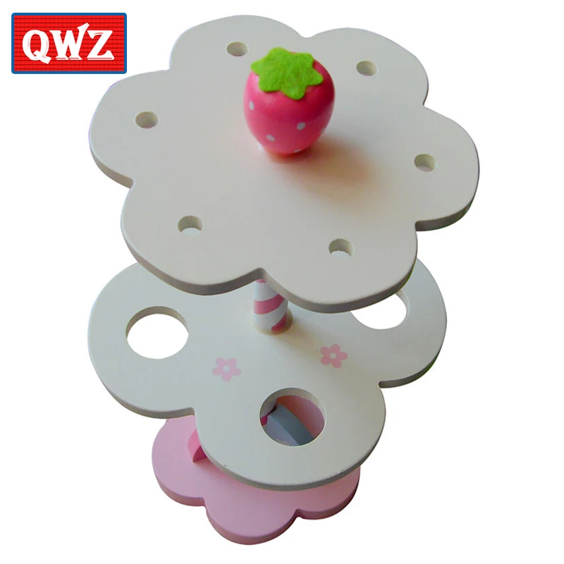 QWZ Baby Toys Simulation Magnetic Ice Cream Wooden Toys Pretend Play Kitchen Food Baby Infant Toys Food Birthday Christmas Gift
