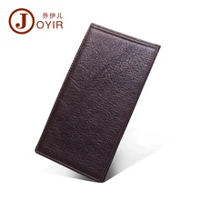 2017 Genuine Leather Men Credit Card Holder Business Male Wallet Fashion Purse Card Holder Long Clutch Wallets Men Gift K003