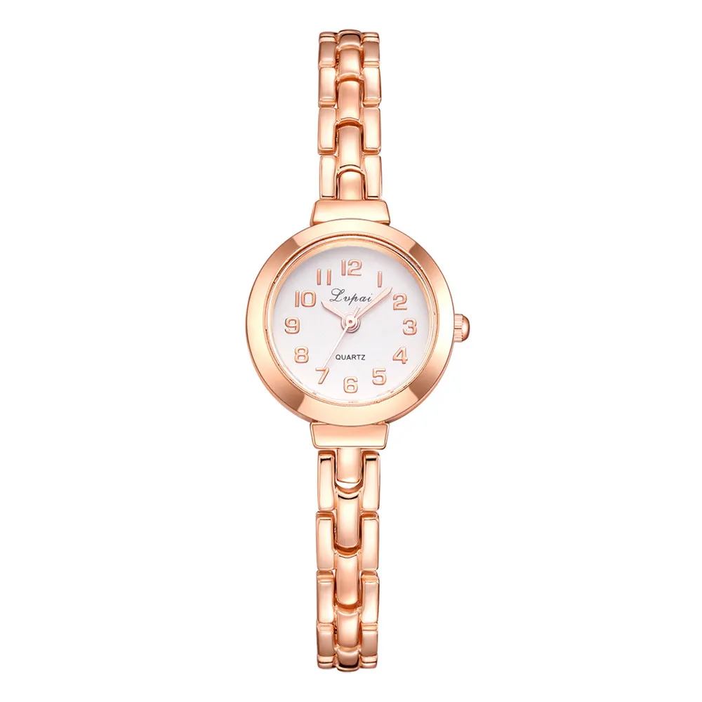 LVPAI Высокое качество красивая мода сплав сталь полосы для женщин браслет часы изысканный маленький циферблат часы кварцевые наручные часы подарок# B - Цвет: B