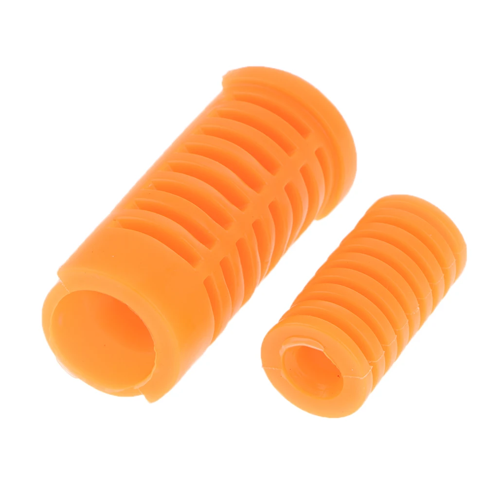 2 Pieces Motorcycle Gear Shift Shifter Lever Rod and Footrest Pedal Rubber Cover