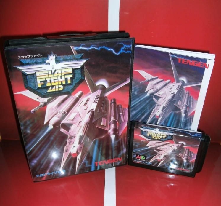 

Slap Fight - MD Game Cartridge Japan Cover with box and manual For Sega Megadrive Genesis Video Game Console 16 bit MD card