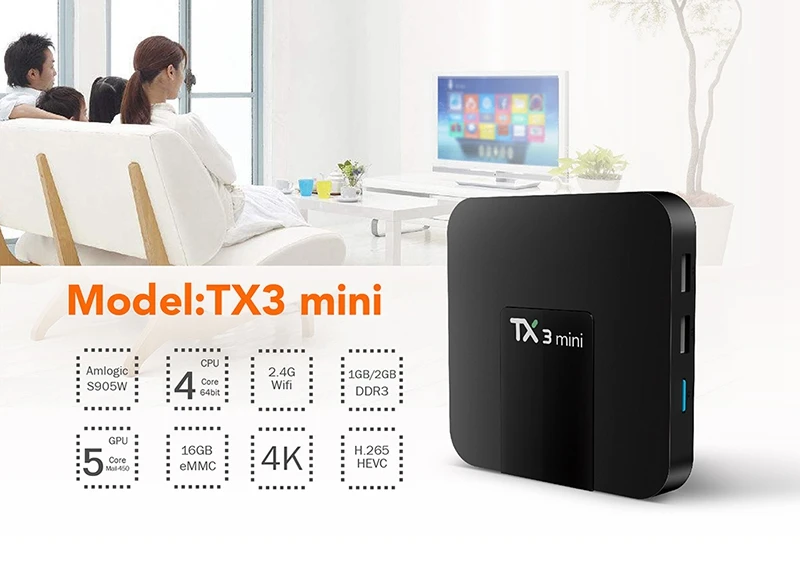 TX3 мини smart tv box android 7,1 H2.65 IP tv 4 K Amlogic S905W 2G ram/16G rom 2,4G WiFi медиаплеер 2G 16 GB телеприставка