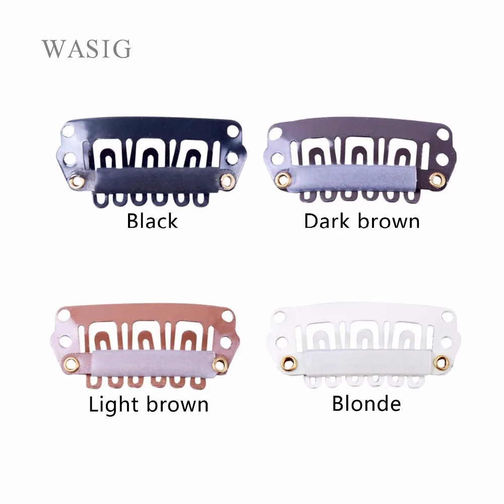 

1000pcs/lot 28mm U Tip Snap Metal Clips With Silicone Back For Hair Extensions/Wig/Weft Hair Extension Tools