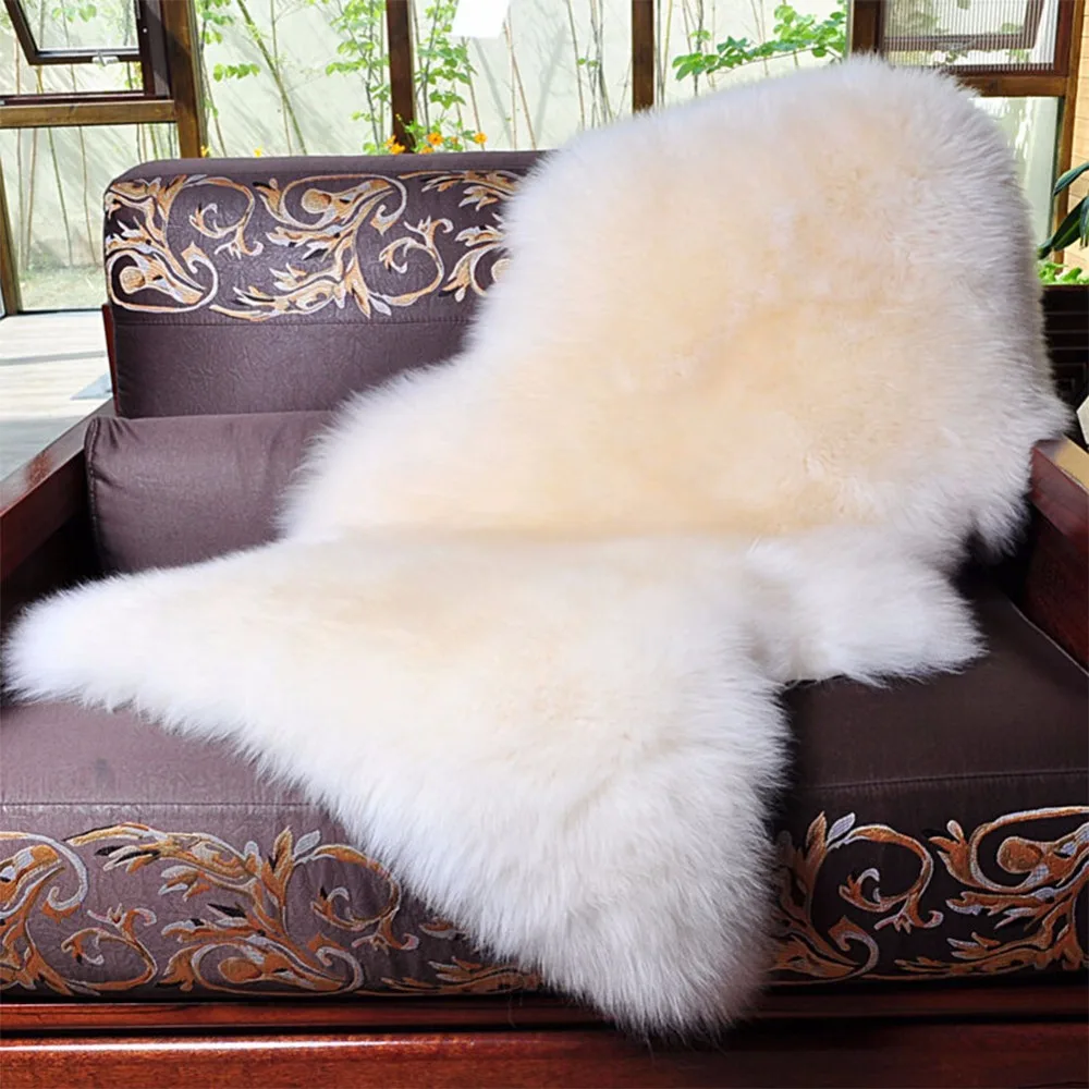 Pure Wool Big Deluxe Whole Australian Sheepskin Plush Seat
