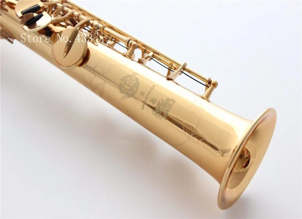 

french selmer Model high pitch Bb soprano saxophone superaction SS-802 musical instrument was flat saxofone super action