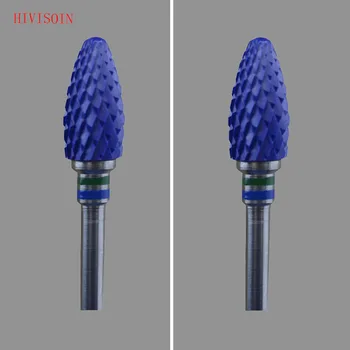 

2Pcs/Lot Blue Zirconia Ceramic Dental Lab Burs - Bullet Shape - Cross cut C (3401.060)
