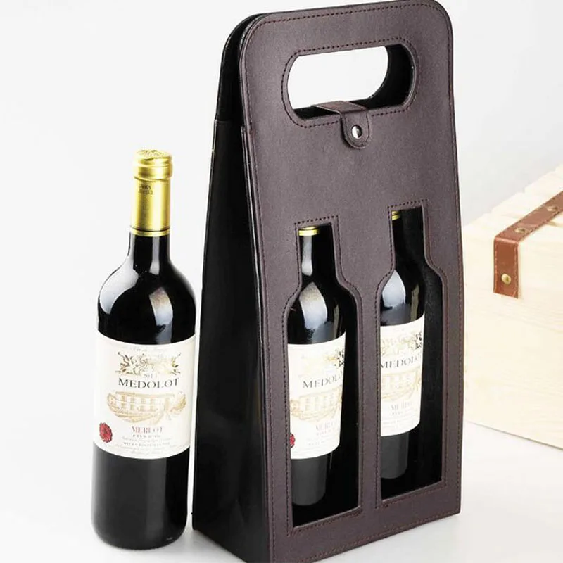 Luxury-Portable-PU-Leather-Double-Hollow-out-Red-Wine-Bottle-Tote-Bag-Packaging-Case-Gift