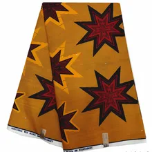 Полиэстер восковая ткань Анкара ткань воск высокое качество 6 ярдов африканская ткань для вечерние платья 1401