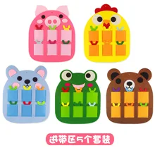 Детские вязаные игрушки для детского сада, Обучающие цифровые учебные материалы, детские игрушки для защиты окружающей среды, не загрязняющие окружающую среду