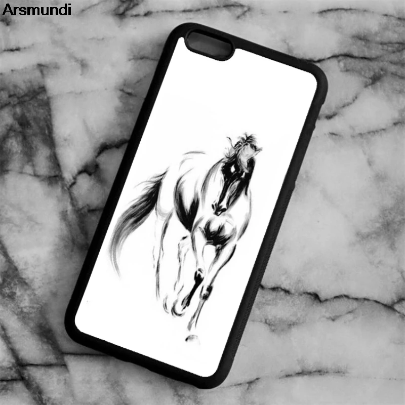Arsmundi font b 2018 b font NEW runing horse Phone Cases for font b iPhone b