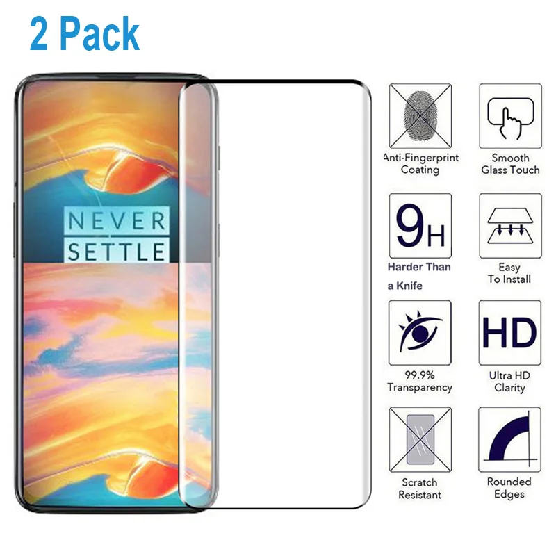 2 шт/партия 3D полное покрытие из закаленного стекла для OnePlus 7 Pro Защитная пленка