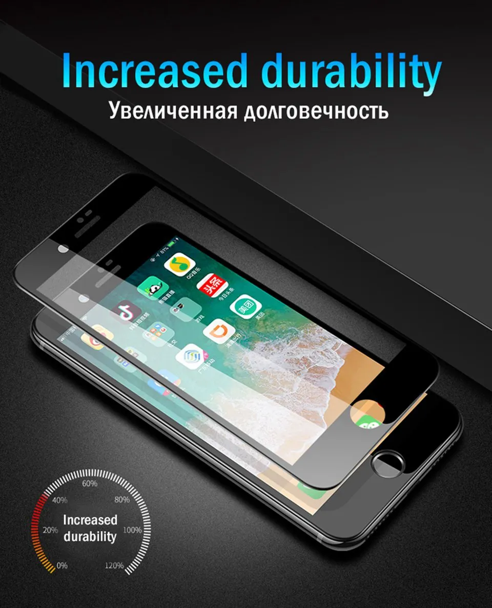 6D Protective Glass for iPhone X 6 Full Cover Screen Protector 5D iphone7 3D Tempered Glass for iPhone 8 X 6 6s 7 Plus XS Max XR (11)