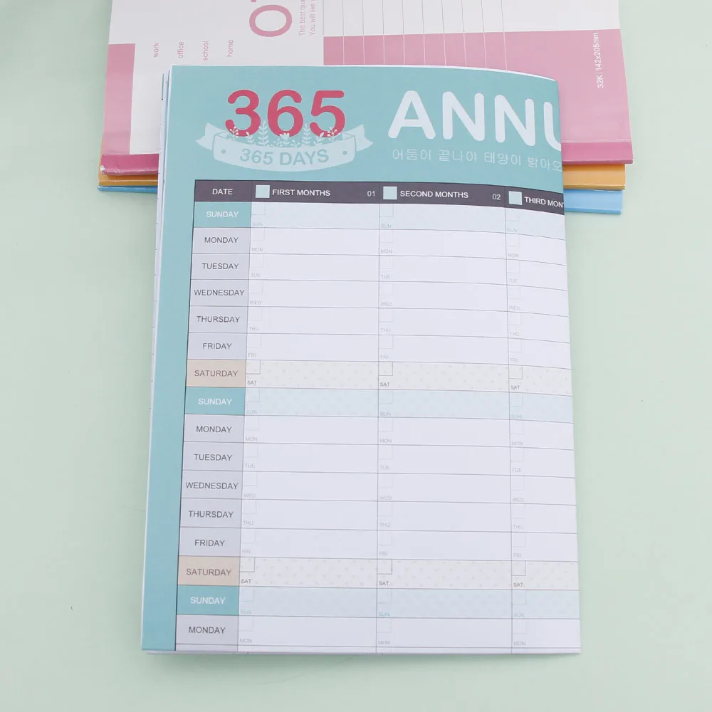 High Quality Calendars Efforts Planner Book 365 Days Diary N For Kids School Supplies High Quality Calendars Efforts Planner Book 365 Days Diary N For Kids School Supplies