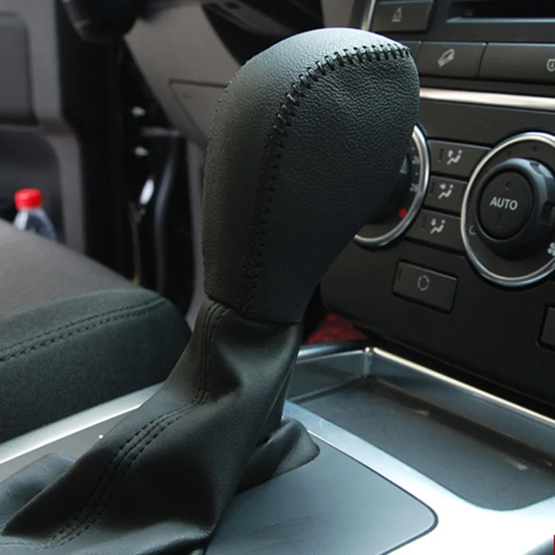 Высокое качество, Воловья кожа, верхний слой кожи, автоматический рычаг переключения передач, крышка для 2007-2013 Land Rover freelander 2