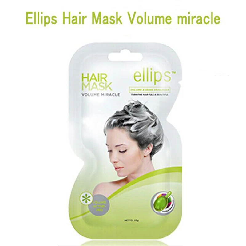 Ellips Viatmin кератиновая восстанавливающая маска для волос, крем для увлажнения сухих поврежденных волос, средство против выпадения волос - Цвет: GREEN