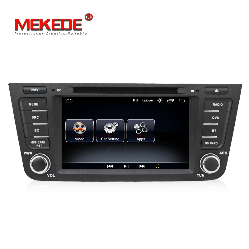 Perfect MEKEDE 1024x600 Quad core Android 8.1 2 DIN Car DVD player For Geely Emgrand X7 EX7 GX7 with WIFI GPS BT stereo Car radio+8G map 1