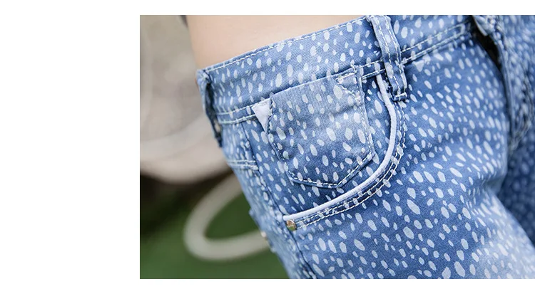 2019 мода летнее джинсовое шорты Для женщин хлопок синий с камуфляжным принтом Низкая Талия Короткие Женские брюки плюс Размеры S-XXL