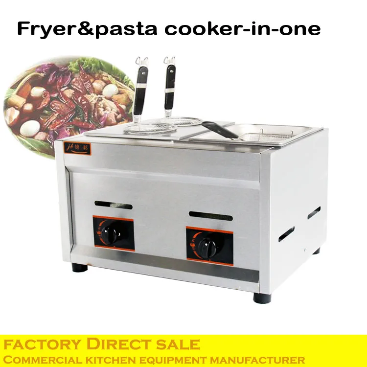 Pabrik Kustom Peralatan Dapur Komersial Gas Deep Fryer Pasta Komersial Gas Deep Fryer