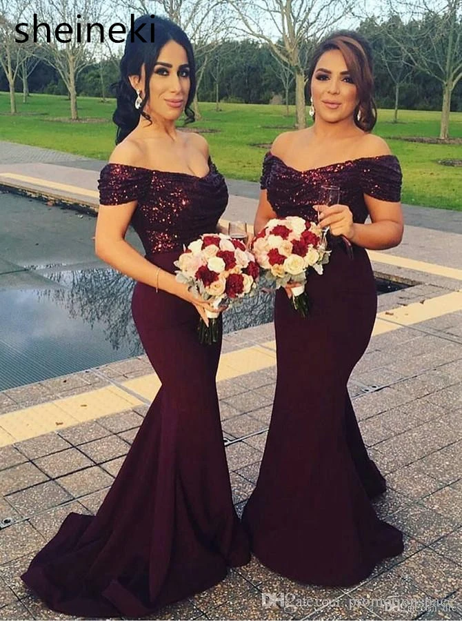 burgundy dress for maid of honor