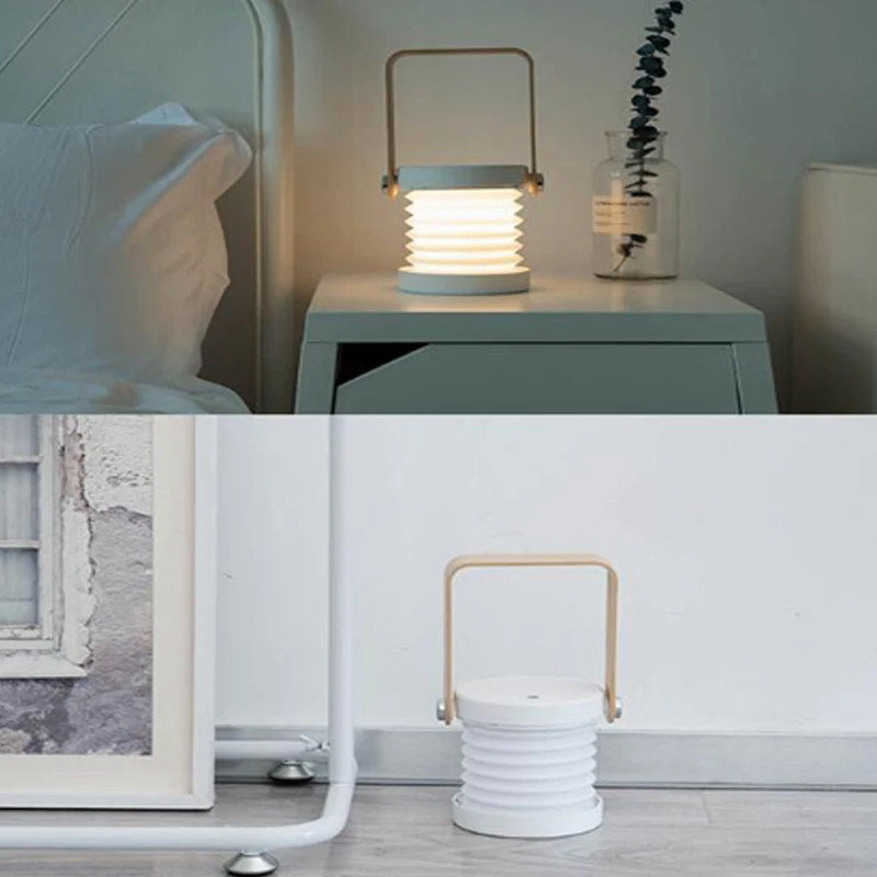 Led Night Light Foldable Touch Dimmable Reading Portable Lantern Lamp USB Rechargeable for Children Kids Gift Bedside Bedroom (6)