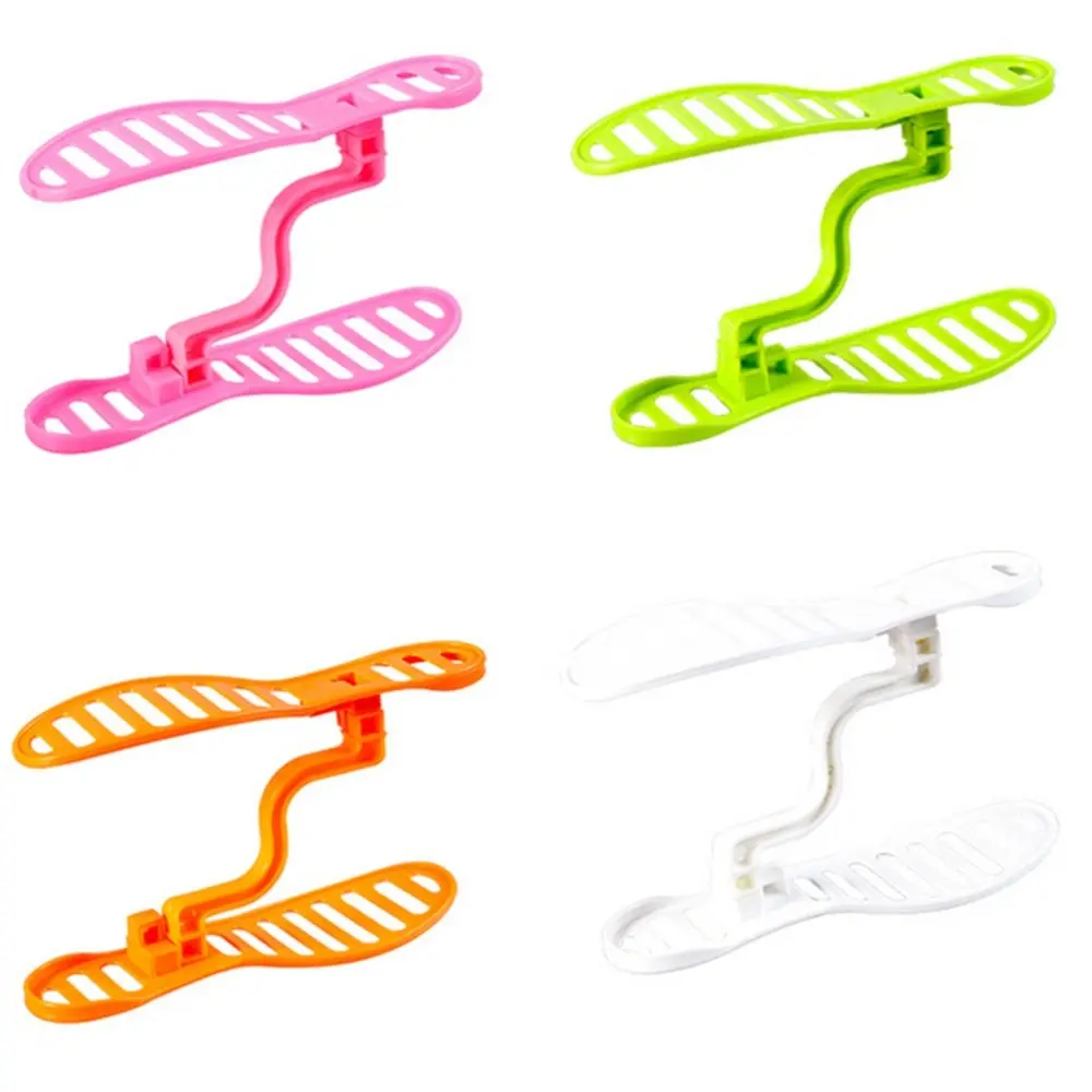 

Unit Black Light Living Room Furniture Mini Shoe Hanger Space Saver Plastic Shoe Rack Organizer Stand Shelf Holder
