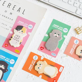 

30Sheets/Lot Creative Sticky Notes Planner Stickers Pads Cute Baby Cat Memo Pads Set For Kids School Office Supplies Stationery