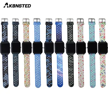 

AKBNSTED Silicone Sport Strap For Amazfit Bip For Samsung Galaxy Watch Active For Garmin Vivoactive3 20mm Strap Fitness Trakcer