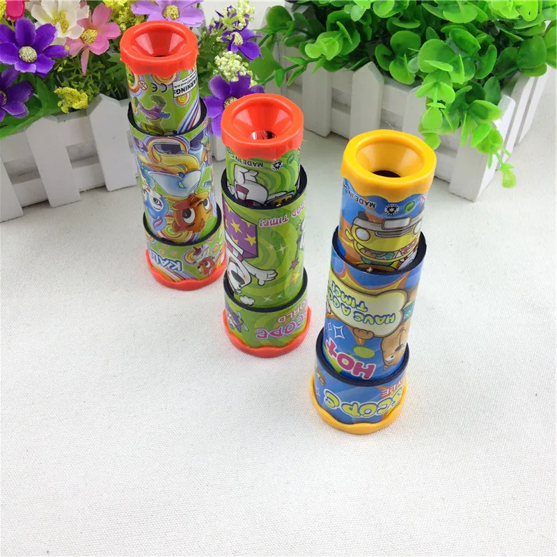 Classic Toys 3D Rotatin Kaleidoscopes Extended Rotation Adjustable Fancy Colored World Baby Toy 3 Segments Souptoys