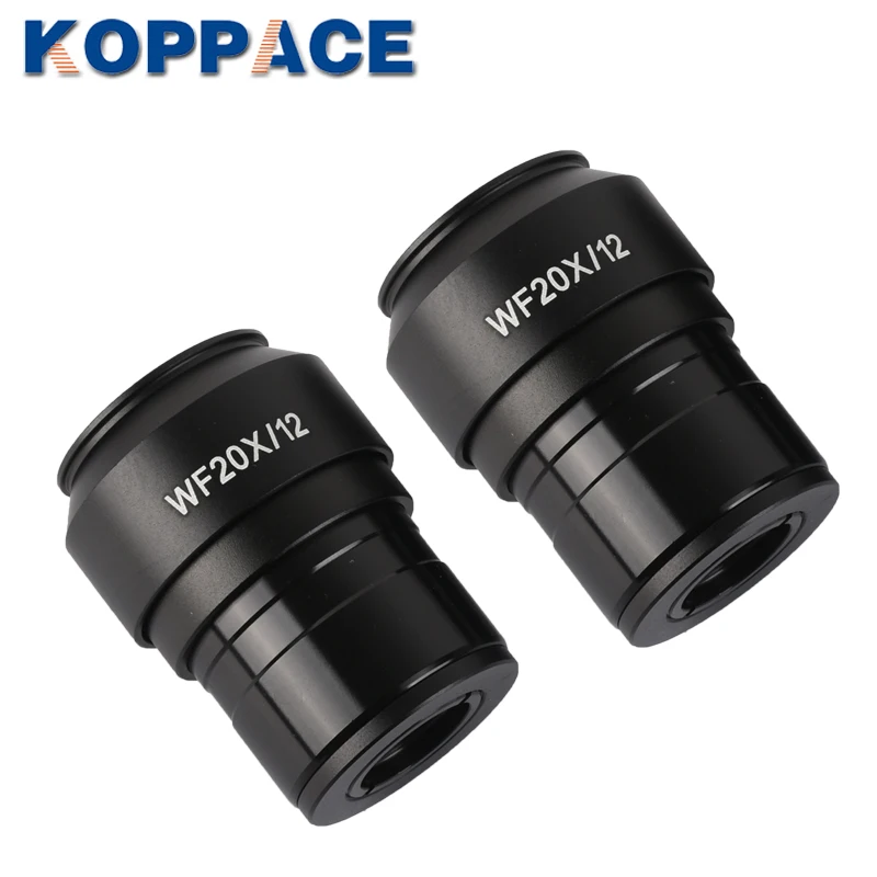 KOPPACE микроскоп бинокулярный объектив из 2 предметов WF20X/12 глазок микроскопа 30 мм Интерфейс высокая точка глаз окуляры для стереомикроскопа